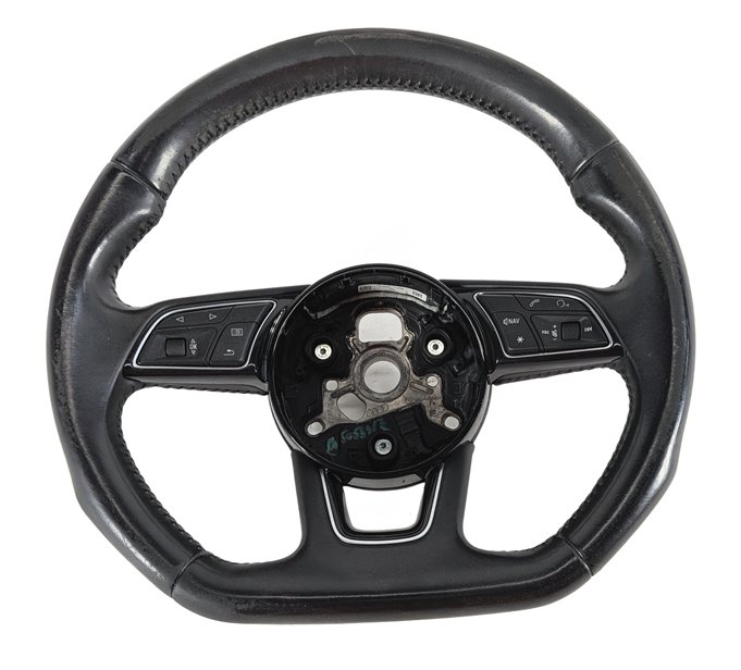 Thumbnail 3: 17-20 AUDI A3 S3 8V FLAT BOTTOM SPORT STEERING WHEEL w/ SWITCHES & SHIFT PADDLES