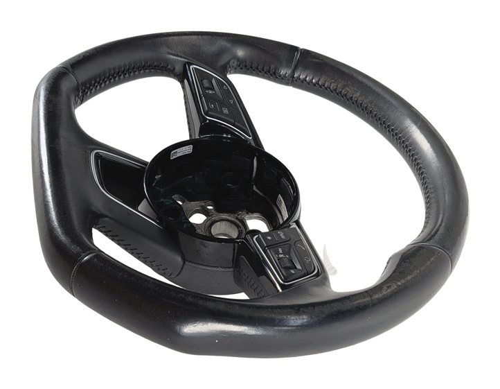 Thumbnail 4: 17-20 AUDI A3 S3 8V FLAT BOTTOM SPORT STEERING WHEEL w/ SWITCHES & SHIFT PADDLES