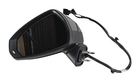 Thumbnail 3: 16-18 AUDI A3 E-TRON 8VF FRONT LEFT DRIVER HEATED BLIND SPOT DOOR MIRROR (Gray)