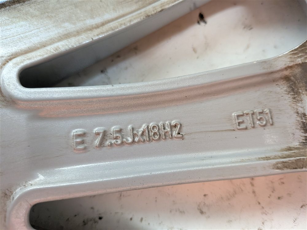 Thumbnail 9: 2016-2018 AUDI A3 E-TRON (8V) 18x7.5 INCH 15 SPOKE TURBINE ALLOY WHEEL RIM