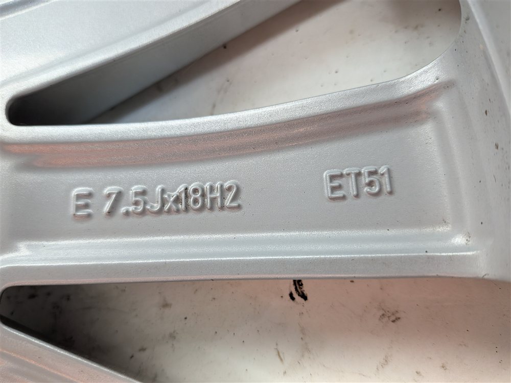 Thumbnail 9: 2016-2018 AUDI A3 E-TRON (8V) 18x7.5 INCH 15 SPOKE TURBINE ALLOY WHEEL RIM