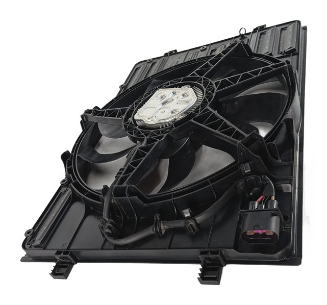 Thumbnail 2: 2016-2018 AUDI A3 E-TRON (8VF) HYBRID 1.4L ENGINE COOLING FAN w/ SHROUD
