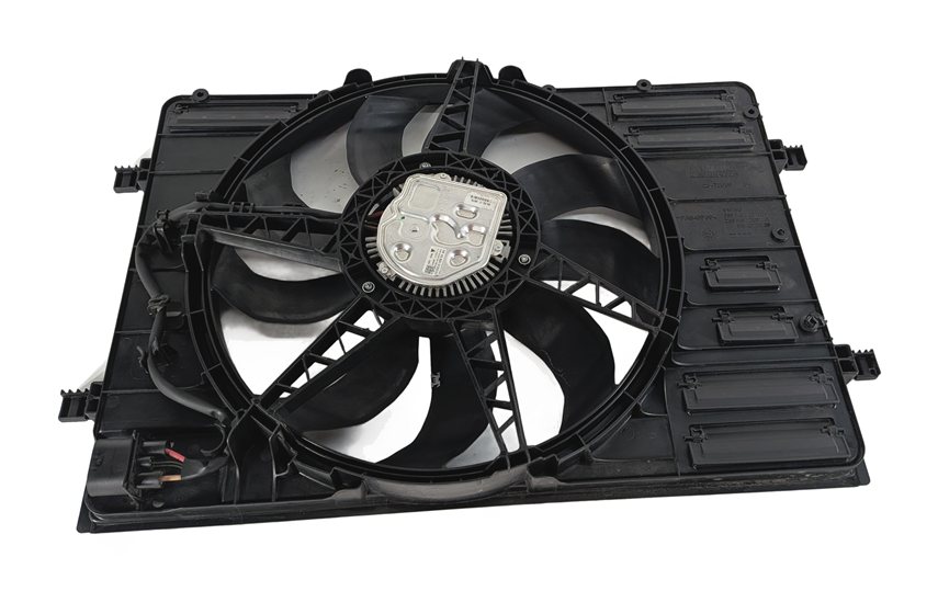 Thumbnail 4: 2016-2018 AUDI A3 E-TRON (8VF) HYBRID 1.4L ENGINE COOLING FAN w/ SHROUD