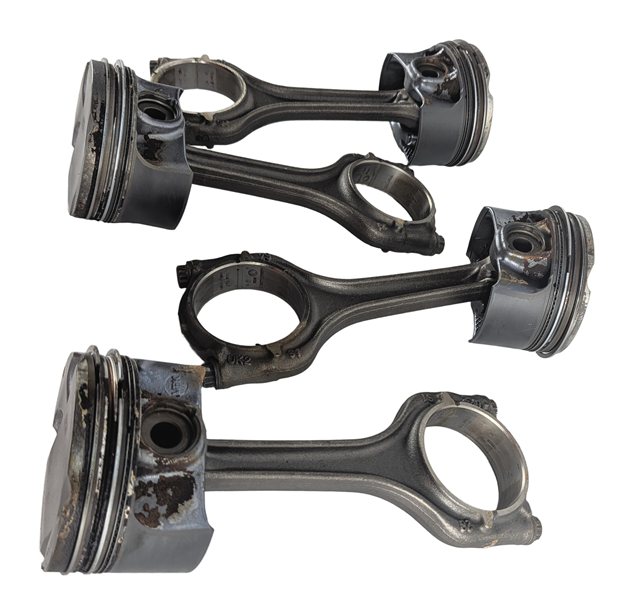 Thumbnail 4: 2016-2018 AUDI A3 8V SPORTBACK e-TRON 1.4L ENGINE PISTON w/CONNECTING ROD SET/4