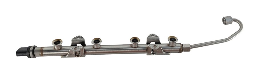 Thumbnail 7: 16-18 AUDI A3 E-TRON (8V) 1.4L HYBRID (CXUA) ENGINE FUEL RAIL w/ PRESSURE SENSOR