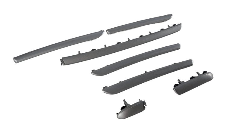 2017 AUDI A3 E-TRON (8V) INTERIOR DASH DOOR TRIM SET/7 (Micrometallic Silver)