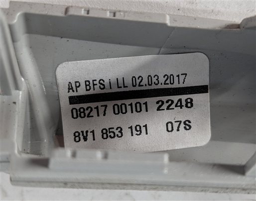Thumbnail 9: 2017 AUDI A3 E-TRON (8V) INTERIOR DASH DOOR TRIM SET/7 (Micrometallic Silver)