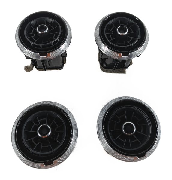 Thumbnail 3: 2016 AUDI A3 (8V) FRONT DASH HEAT AIR AC VENT SET/4 8V0820901 (Black)