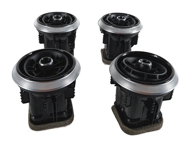 Thumbnail 6: 2016 AUDI A3 (8V) FRONT DASH HEAT AIR AC VENT SET/4 8V0820901 (Black)