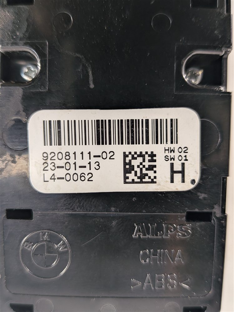 Thumbnail 9: 2012-2019 BMW 3 4 M3 X3 X4 SERIES FRONT LEFT DRIVER WINDOW SWITCH P-FOLD (BLACK)