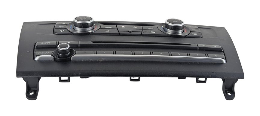Thumbnail 2: 11-14 BMW X3 (F25) FRONT HEATER A/C TEMPERATURE CLIMATE w/ RADIO CONTROL & TRIM