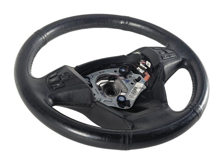 11-17 BMW X3 (F25) 3 SPOKE STEERING WHEEL & MULTIFUNCTION SWITCH BUTTONS (BLACK)