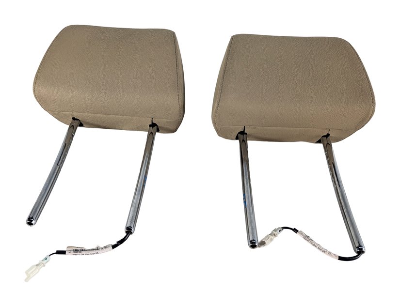Thumbnail 2: 11-18 BMW X3 X4 F25 LEFT DRIVER & RIGHT PASSENGER SEAT HEADREST SET/2 (Beige)