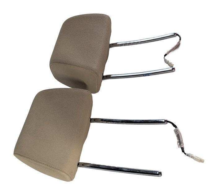 Thumbnail 5: 11-18 BMW X3 X4 F25 LEFT DRIVER & RIGHT PASSENGER SEAT HEADREST SET/2 (Beige)