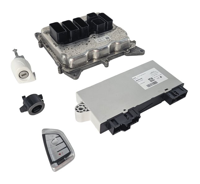 2014 BMW X3 (F25) 2.0L (N20) ENGINE COMPUTER DME CAS4 IMMOBILIZER KEY FOB SET/5