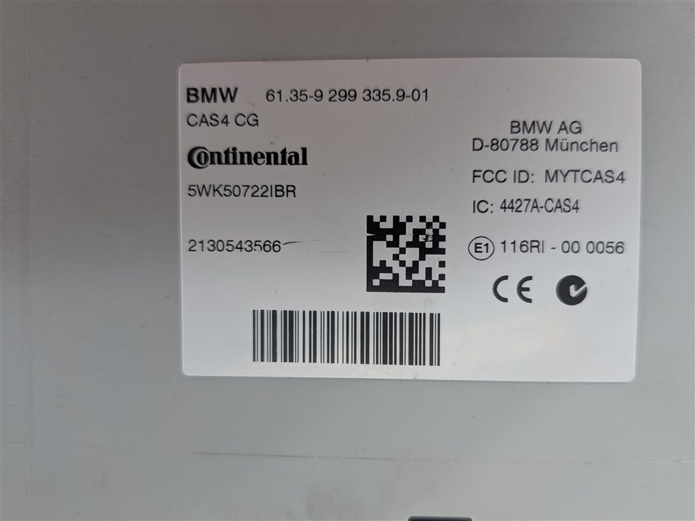 Thumbnail 10: 2014 BMW X3 (F25) 2.0L (N20) ENGINE COMPUTER DME CAS4 IMMOBILIZER KEY FOB SET/5