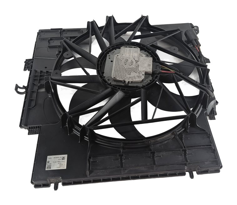Thumbnail 6: 13-18 BMW X3 X4 (F25 F26) 2.0L N20 TURBO ENGINE RADIATOR COOLING FAN w/ SHROUD