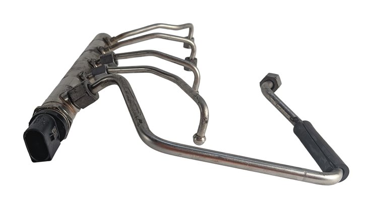 Thumbnail 6: 13-17 BMW 228i 328i 428i X3 F25 F30 2.0L N20 FUEL RAIL w/ LINES PRESSURE SENSOR