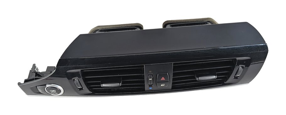Thumbnail 3: 2014 BMW X3 (F25) FRONT CENTER DASH AC VENT w/ HAZARD START STOP SWITCH (Black)