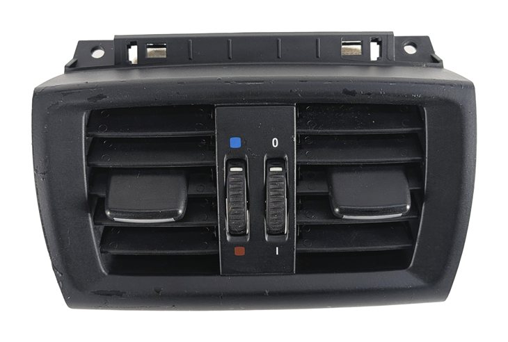 Thumbnail 3: 2014 BMW X3 (F25) REAR CENTER CONSOLE HEAT AIR AC VENT GRILLE BEZEL (Black)