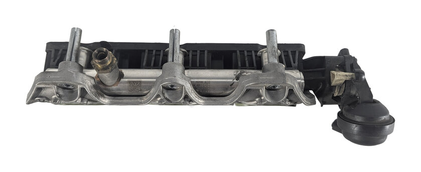 Thumbnail 3: 12-17 AUDI A6 A7 Q5 S5 SQ5 (C7 4G8 B8 8T 8R) RIGHT INTAKE MANIFOLD DIFFUSER RAIL