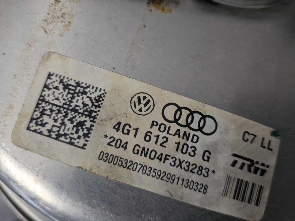 Thumbnail 9: 12-17 AUDI A4 S4 A5 S5 A6 S6 A7 S7 RS7 (C7 B8 8K 8T) BRAKE BOOSTER w/ CYLINDER