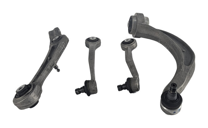 12-18 AUDI A6 A7 RS7 (C7) FRONT LEFT DRIVER FORWARD REARWARD CONTROL ARM SET 4