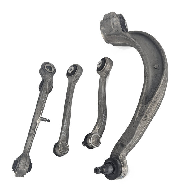 Thumbnail 3: 12-18 AUDI A6 A7 RS7 (C7) FRONT LEFT DRIVER FORWARD REARWARD CONTROL ARM SET 4