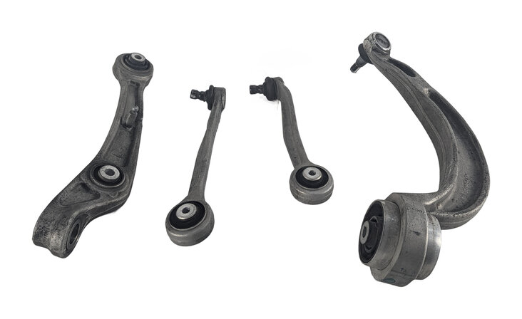 Thumbnail 4: 12-18 AUDI A6 A7 RS7 (C7) FRONT LEFT DRIVER FORWARD REARWARD CONTROL ARM SET 4