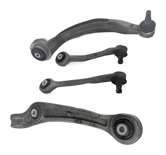 Thumbnail 7: 12-18 AUDI A6 A7 RS7 (C7) FRONT LEFT DRIVER FORWARD REARWARD CONTROL ARM SET 4