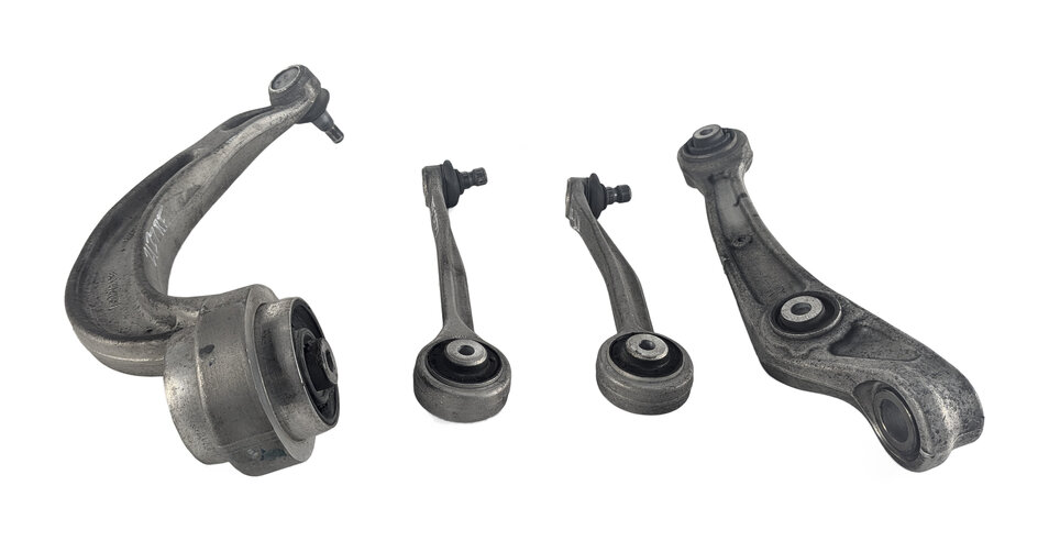 Thumbnail 4: 12-18 AUDI A6 A7 RS7 C7 FRONT RIGHT PASSENGER FORWARD REARWARD CONTROL ARM SET 4