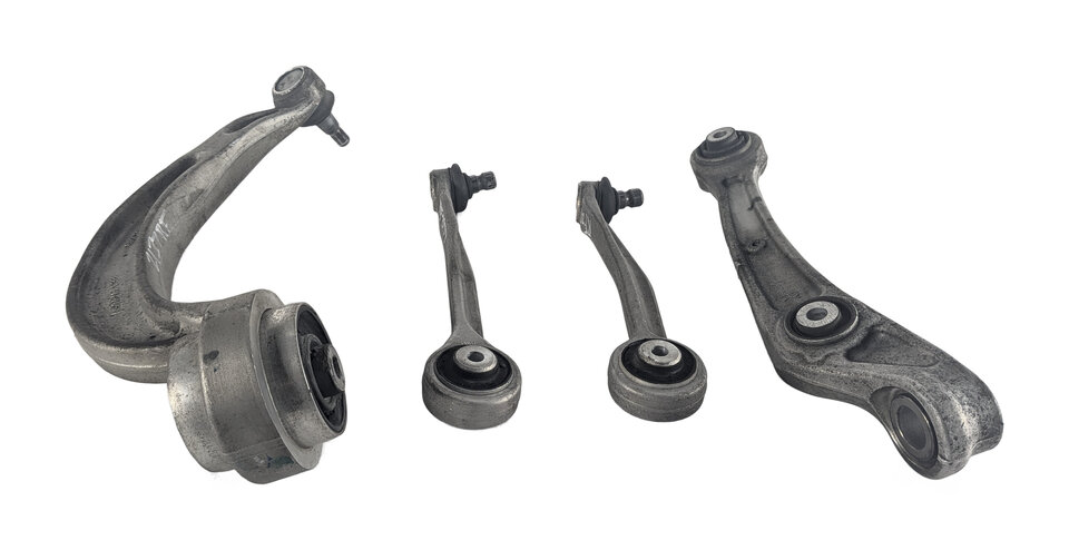 Thumbnail 5: 12-18 AUDI A6 A7 RS7 C7 FRONT RIGHT PASSENGER FORWARD REARWARD CONTROL ARM SET 4