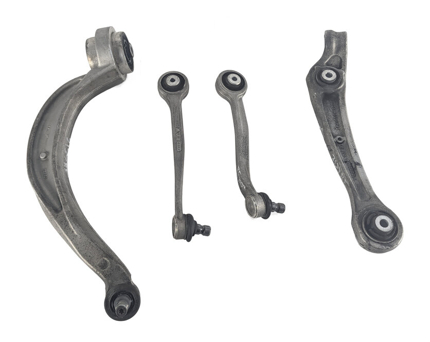 Thumbnail 6: 12-18 AUDI A6 A7 RS7 C7 FRONT RIGHT PASSENGER FORWARD REARWARD CONTROL ARM SET 4