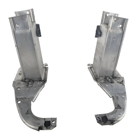 Thumbnail 7: 12-18 AUDI A6 A7 S6 S7 RS7 C7 4G8 FRONT BUMPER REINFORCEMENT BAR BRACKET SET/2