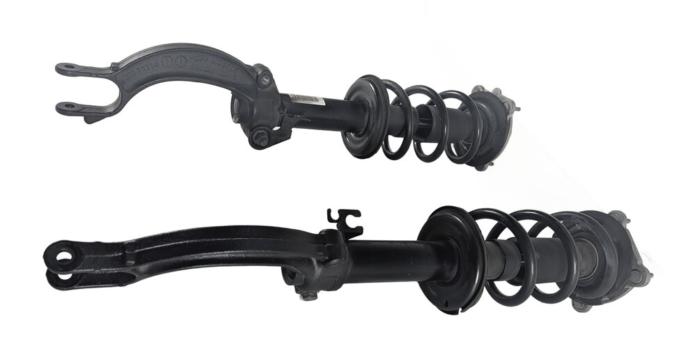 Thumbnail 4: 12-18 AUDI A6 A7 (4G) FRONT LEFT & RIGHT SPORT SUSPENSION SHOCK STRUT SET/2