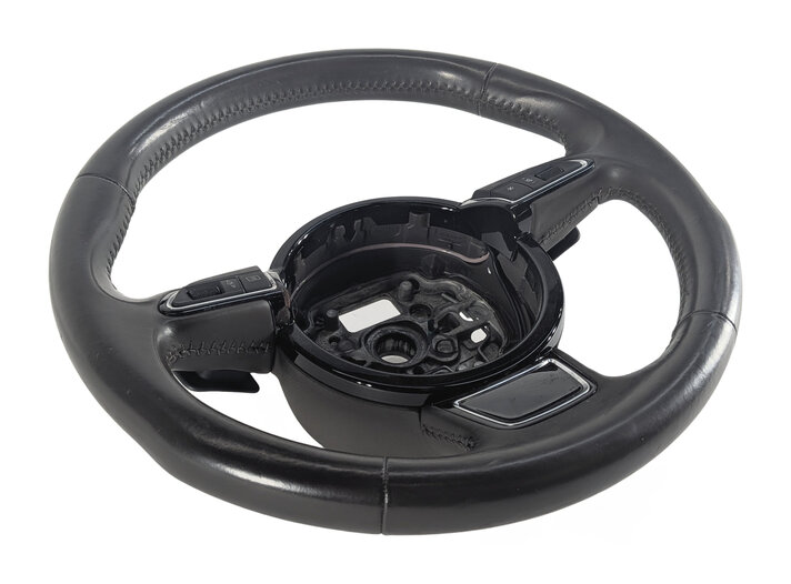 12-18 AUDI A6 A7 S6 S7 C7 4G8 3-SPOKE STEERING WHEEL w/ PADDLES (Brown)