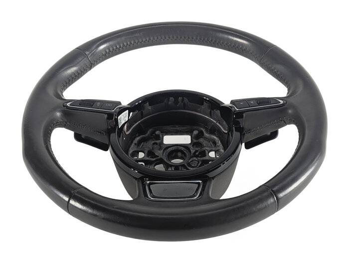 Thumbnail 2: 12-18 AUDI A6 A7 S6 S7 C7 4G8 3-SPOKE STEERING WHEEL w/ PADDLES (Brown)