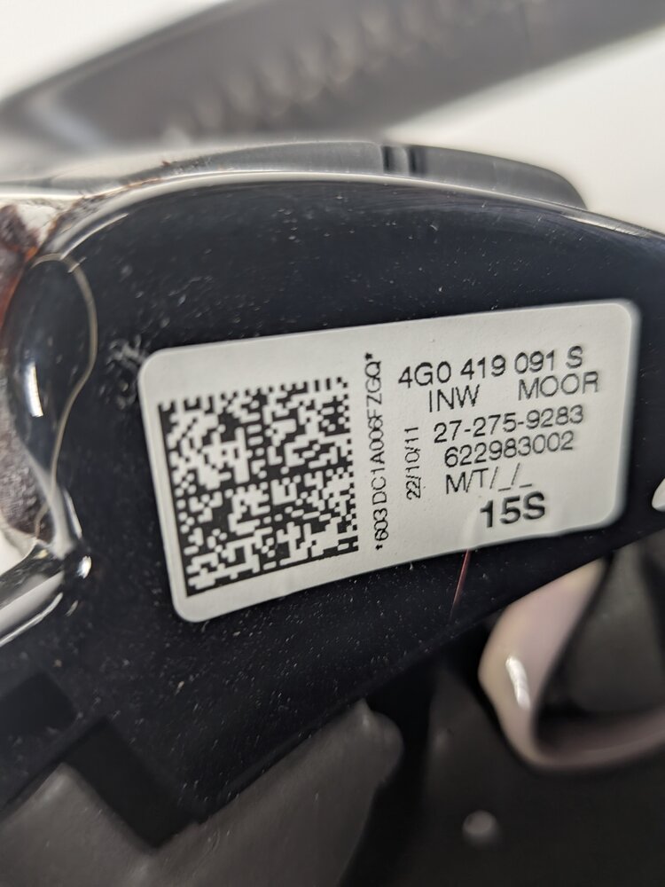 Thumbnail 8: 12-18 AUDI A6 A7 S6 S7 C7 4G8 3-SPOKE STEERING WHEEL w/ PADDLES (Brown)