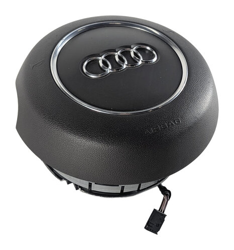12-18 AUDI A6 A7 S6 S7 (C7 4G8) 3-SPOKE STEERING WHEEL AIRBAG AIR BAG (BLACK)