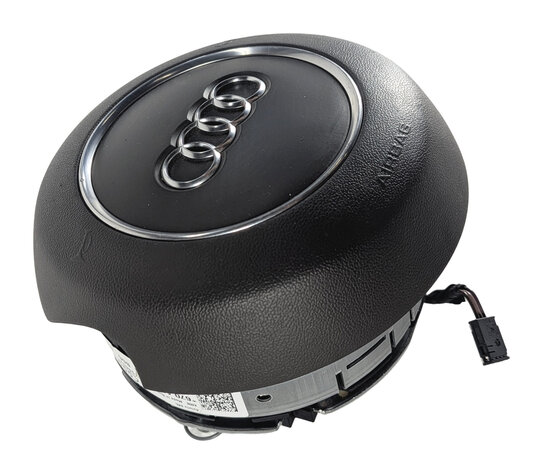 Thumbnail 5: 12-18 AUDI A6 A7 S6 S7 (C7 4G8) 3-SPOKE STEERING WHEEL AIRBAG AIR BAG (BLACK)
