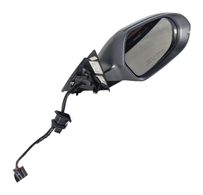 2012-2013 AUDI A6 (C7) RIGHT PASSENGER HEATED MEMORY AUTODIM DOOR MIRROR (Gray)