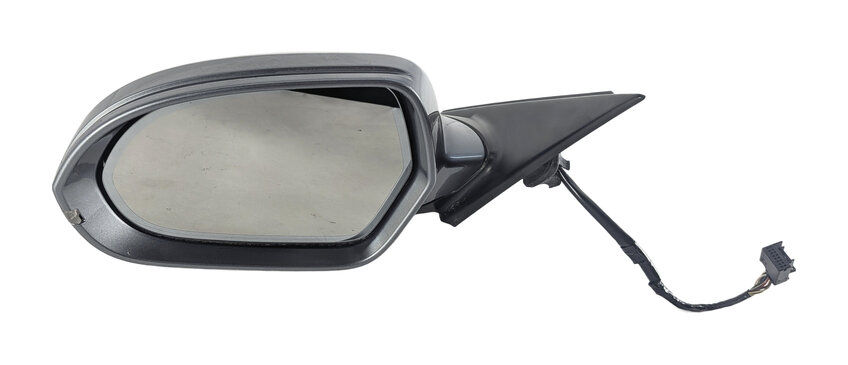 2012-2013 AUDI A6 (C7 4G) LEFT DRIVER HEATED MEMORY AUTODIM DOOR MIRROR (Gray)