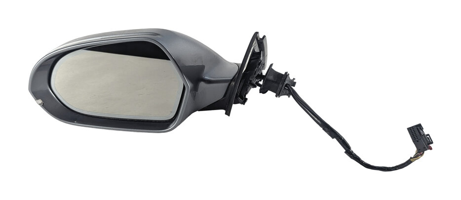 Thumbnail 2: 2012-2013 AUDI A6 (C7 4G) LEFT DRIVER HEATED MEMORY AUTODIM DOOR MIRROR (Gray)