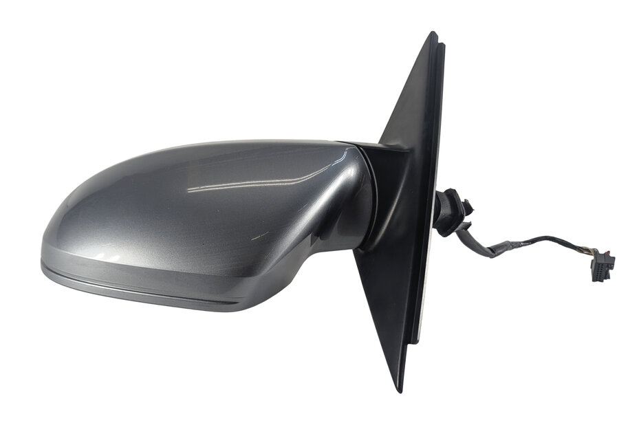 Thumbnail 6: 2012-2013 AUDI A6 (C7 4G) LEFT DRIVER HEATED MEMORY AUTODIM DOOR MIRROR (Gray)