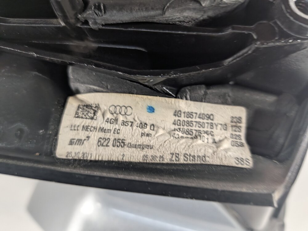 Thumbnail 9: 2012-2013 AUDI A6 (C7 4G) LEFT DRIVER HEATED MEMORY AUTODIM DOOR MIRROR (Gray)