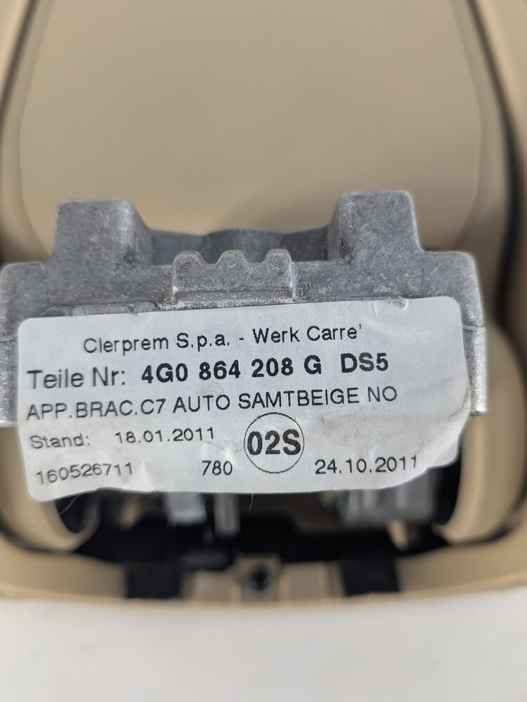 Thumbnail 10: 2011-2017 AUDI A6 A7 S6 S7 (C7 4G8) FRONT CENTER CONSOLE ARMREST LID (Beige)