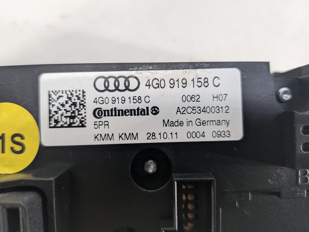 Thumbnail 9: 12-15 AUDI A6 A7 S6 S7 C7 4G8 REAR HEATER AC TEMPERATURE CLIMATE CONTROL PANEL