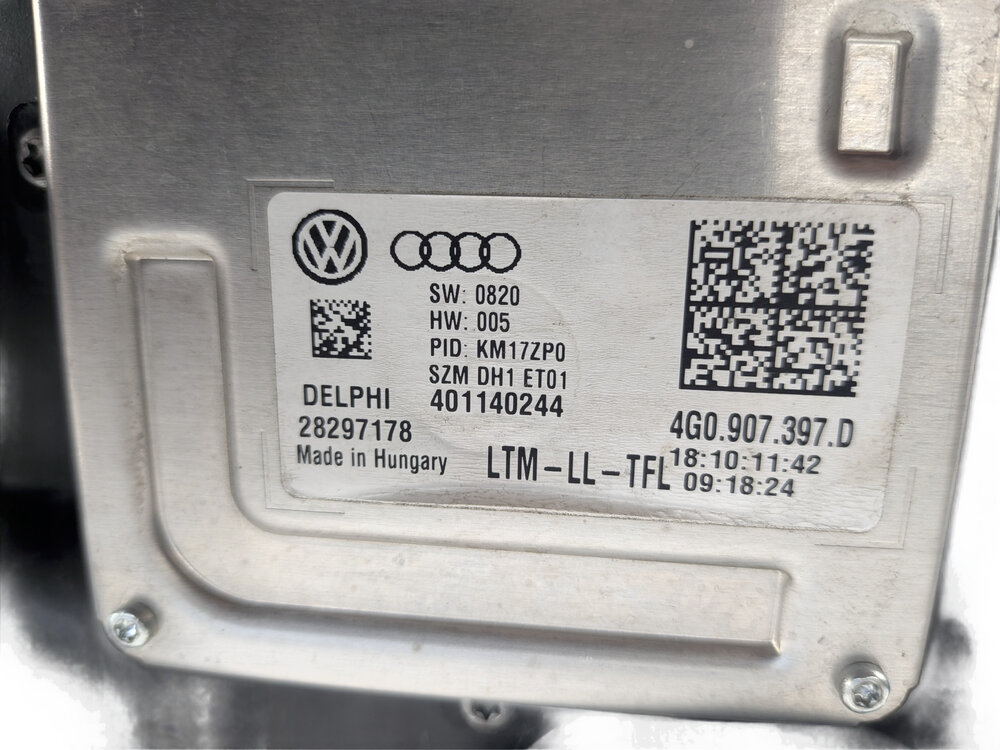Thumbnail 8: 12-15 AUDI A6 S6 (C7 4G) LEFT DRIVER XENON HID HEADLIGHT w/ ADAPTIVE AFS LED DRL