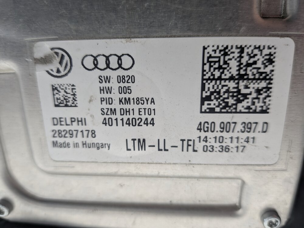 Thumbnail 10: 2012-2015 AUDI A6 C7 4G FRONT RIGHT PASSENGER ADAPTIVE XENON HID HEADLIGHT LAMP
