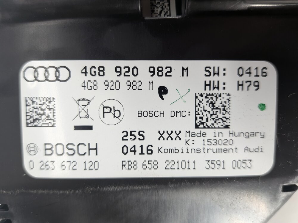 Thumbnail 9: 2012-2013 AUDI A6 (C7 4G) DASH MPH SPEEDOMETER INSTRUMENT GAUGE CLUSTER (103k)